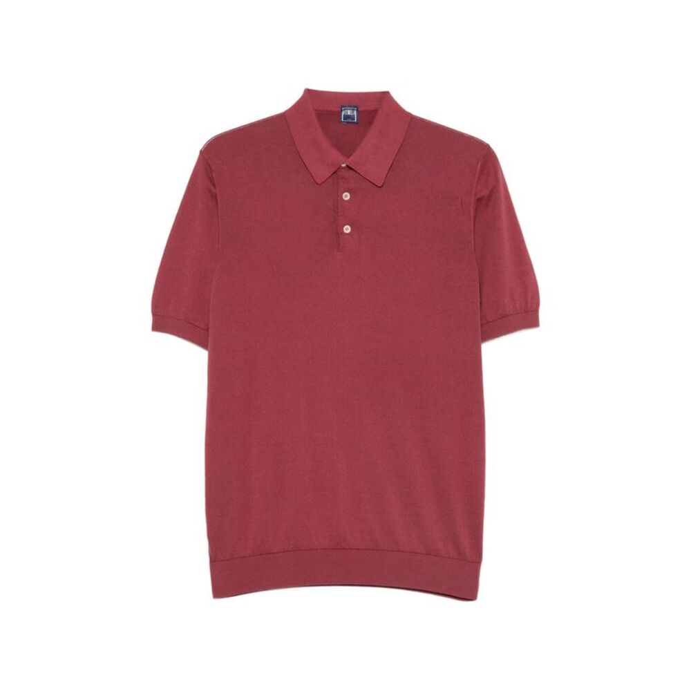 Fedeli Red Polo Shirts Men